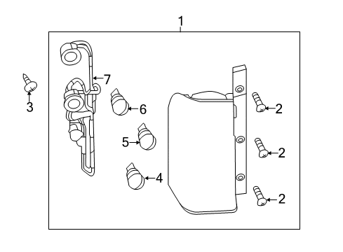 2014 Nissan NV3500 Bulbs Grommet Diagram for 01281-0015U