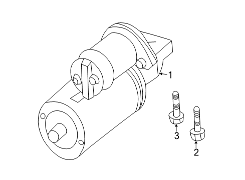 2005 Pontiac Grand Am Starter Starter Diagram for 89017756