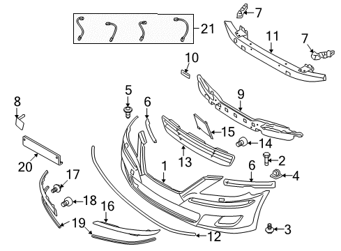 2011 Hyundai Genesis Parking Aid Ultrasonic Sensor Assembly-P.A.S Diagram for 95720-3M010-PM