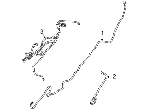 2022 Jeep Grand Wagoneer Battery Cables Wiring-Battery Positive Diagram for 68347089AB