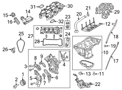 2012 Jeep Wrangler Intake Manifold Gasket-Chain Case Cover Diagram for 68228480AA