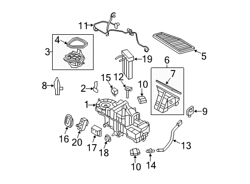 2008 Ford Escape Air Conditioner Drier Diagram for 8L8Z-19C836-C