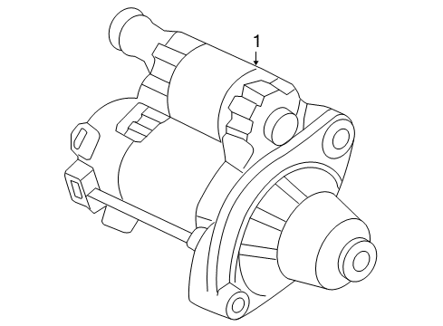 2009 Honda Accord Starter Starter Motor Assembly (Sm-73001) (Mitsuba) Diagram for 31200-R41-L01