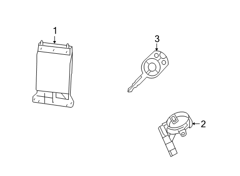 2008 Mercury Milan Anti-Theft Components Module Diagram for 8E5Z-15604-B