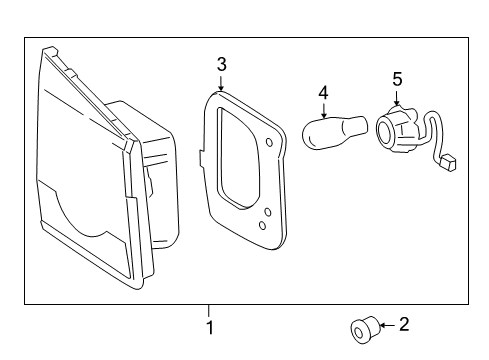 2015 Chevrolet Cruze Bulbs Back Up Lamp Assembly Diagram for 95389372
