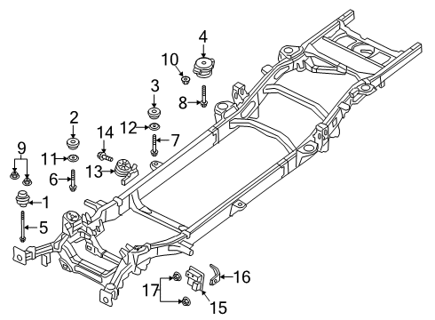 2020 Ram 1500 Frame & Components DAMPER Diagram for 68290377AD