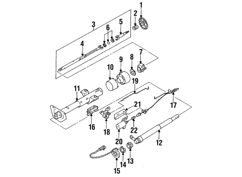 1994 Cadillac Fleetwood Switches Switch Asm-Parking/Neutral Position & Back Up Lamp Diagram for 10232545