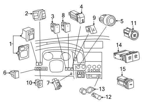 2021 Toyota Sequoia Mirrors Mirror Assembly Diagram for 87910-0C740-C0