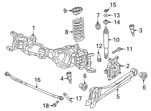 2022 Ram 3500 Shocks & Suspension Components - Front Suspension Knuckle Front Right Diagram for 68449576AA
