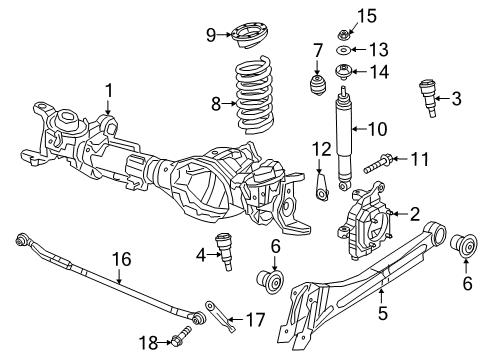 2022 Ram 3500 Shocks & Suspension Components - Front Nut-HEXAGON FLANGE Lock Diagram for 6508827AA