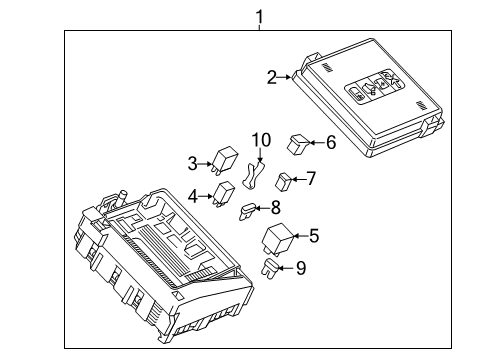 2018 Buick Enclave Fuse & Relay Fuse & Relay Box Diagram for 84292761