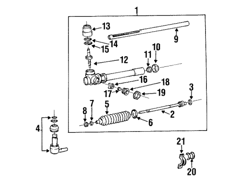 1993 Hyundai Scoupe Steering Column & Wheel, Steering Gear & Linkage Switch Assembly-Lighting Diagram for 93415-23000