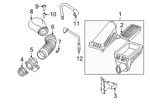 2001 GMC Sonoma Powertrain Control Cleaner Asm, Air Diagram for 19201271