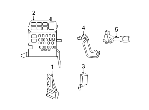 2006 Lexus RX400h Cruise Control System Sensor, Laser Radar Diagram for 88210-48030