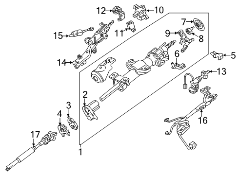 2016 Chevrolet Suburban Ignition Lock Switch Diagram for 23193702