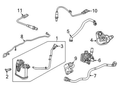 2020 Buick Encore GX Emission Components Detection Pump Diagram for 55514770