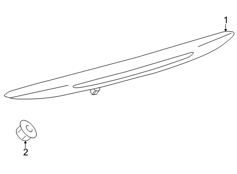 2010 Lexus IS250 High Mount Lamps Lamp Assy, Center Stop Diagram for 81570-53060-B0