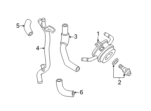 2003 Toyota Tundra Oil Cooler Hose Diagram for 15777-50060