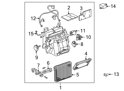 2002 Lexus GS300 Air Conditioner Hose, Suction Diagram for 88712-30030