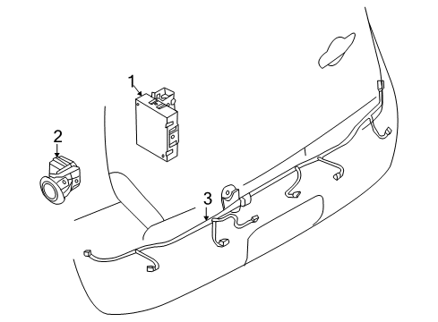 2009 Nissan Cube Electrical Components CONTROLASSY-SONAR Diagram for 28532-1FA0A