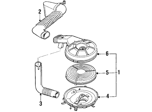 1989 Geo Spectrum Filters Filter Asm, Fuel Diagram for 25176308