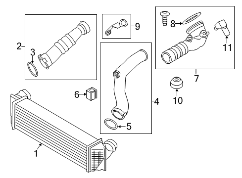 2013 BMW ActiveHybrid 5 Powertrain Control Charge-Air Cooler Diagram for 17517577115