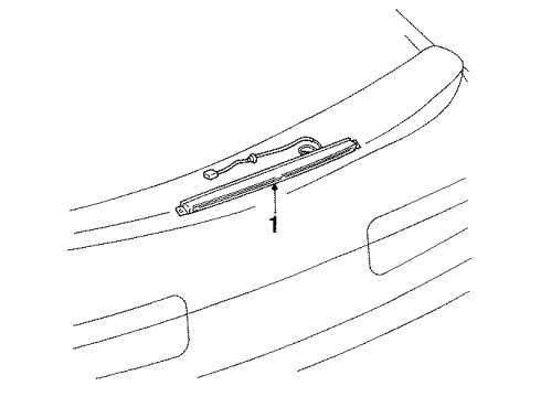 1997 Lexus SC300 High Mount Lamps Lamp Assy, Center Stop Diagram for 81570-24050