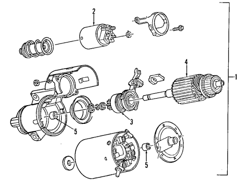 1996 Chevrolet Caprice Starter Starter, (Remanufacture) Diagram for 10465491