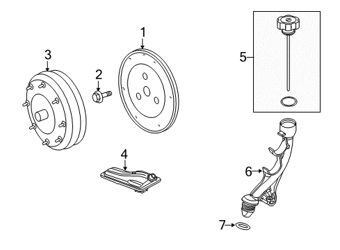 2008 Ford Taurus X Automatic Transmission Transaxle Diagram for 7T4Z-7000-ARM