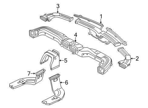 2019 Kia Soul Ducts Hose Assembly-Side DEFROSTER Diagram for 97390B2000