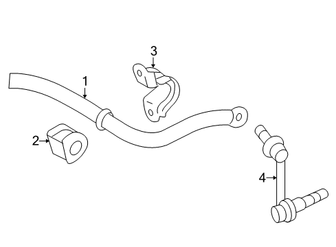 2021 Lexus IS300 Stabilizer Bar & Components - Front Bar, STABILIZER, FR Diagram for 48811-30810