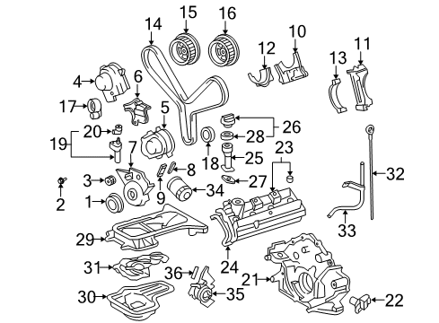 2007 Toyota Sequoia Powertrain Control Meter Diagram for 22204-0F030