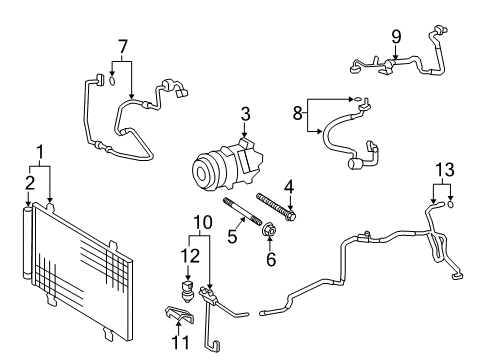 2015 Lexus LS460 Air Conditioner Tube Sub-Assembly, Liquid Diagram for 88706-50051