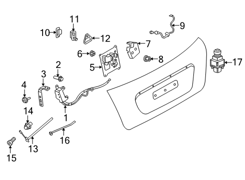 2020 Mini Cooper Parking Aid Hex Nut Diagram for 51249907504