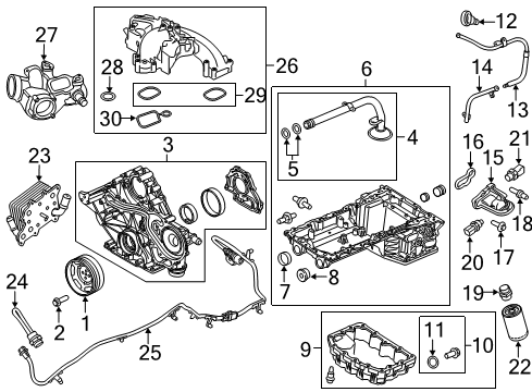 2017 Ford F-350 Super Duty Intake Manifold Intake Manifold Diagram for HC3Z-9424-E
