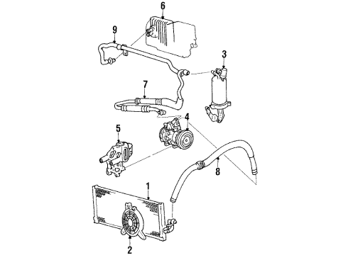 1991 Hyundai Sonata Air Conditioner ACCUMULATOR Assembly-A/C Diagram for 97820-33381