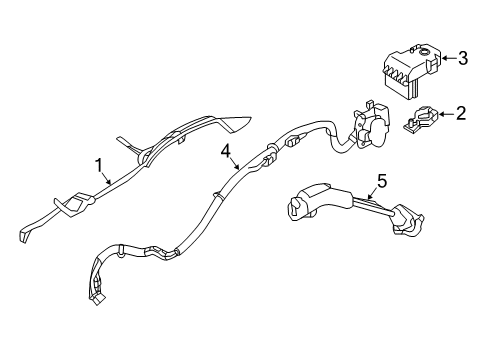 2019 Hyundai Sonata Battery Cables Battery Terminal Diagram for 918602F020
