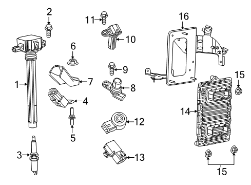 2020 Ram ProMaster City Powertrain Control Plug Diagram for SP148183AC