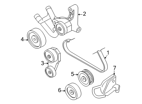 1997 Buick Regal Belts & Pulleys Drive Belt Diagram for 19355283