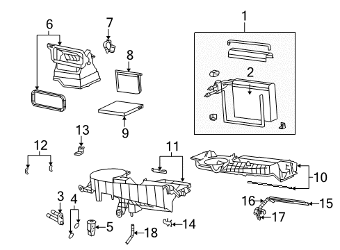 2006 Pontiac Vibe Air Conditioner Compressor & Condenser Hose Diagram for 88973604