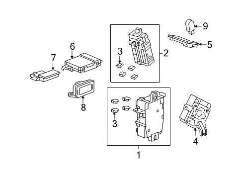 2014 Acura TSX Electrical Components Eps Unit Diagram for 39980-TL7-A01