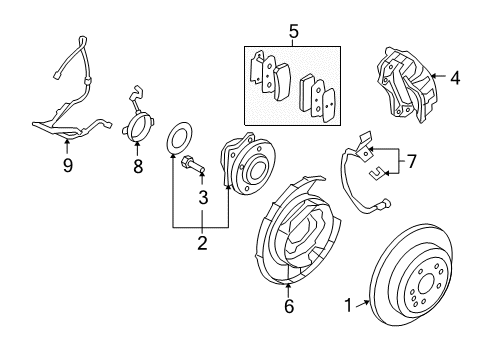 2011 Hyundai Veracruz Anti-Lock Brakes Hydraulic Module Diagram for 58910-3J806