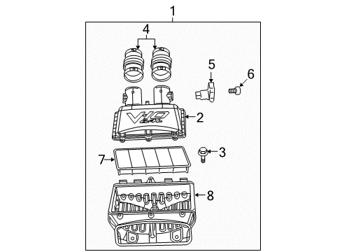 2016 Dodge Viper Powertrain Control Engine Controller Module Diagram for 5035394AF