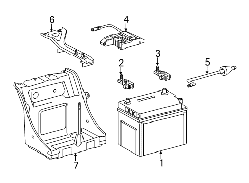 2014 Lexus GS450h Battery Wire, Fuse Block Diagram for 82223-30130