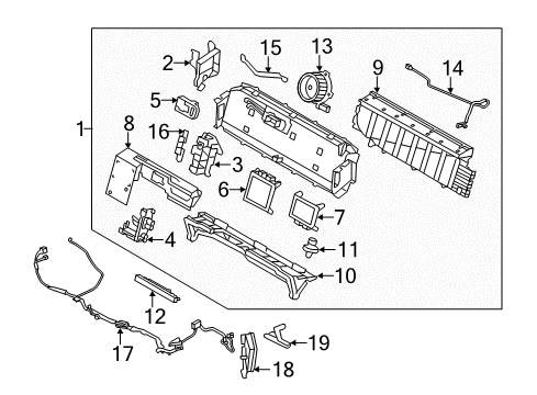 2012 Ford Fusion Battery Positive Cable Diagram for BE5Z-14300-AA