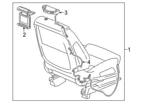 2018 Cadillac XT5 Entertainment System Components Holder Diagram for 23303427