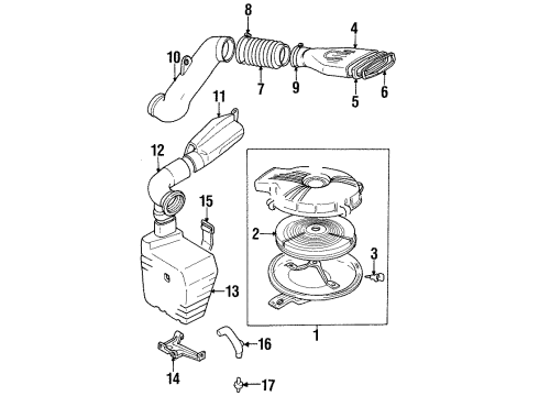 2000 Chevrolet Metro Filters Sensor, Intake Air Temperature Diagram for 91173334