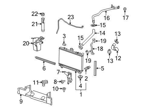 2012 Chevrolet Camaro Automatic Temperature Controls Lower Hose Diagram for 22962568