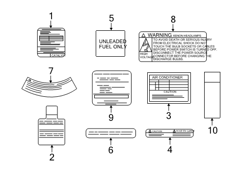 2014 Infiniti QX60 Information Labels Label-Fuse Block Diagram for 24313-3JA0A
