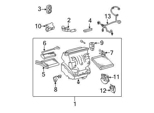 2013 Toyota Corolla Air Conditioner Discharge Hose Diagram for 88703-02690